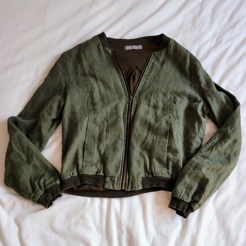 Olive Olivia Moon Bomber Jacket